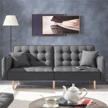 Разтегателен диван-легло Олдън Design от пяна с памет ефект, foldout futon с USB