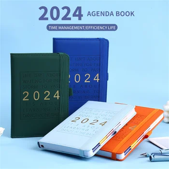 Реколта 2024 Kawai Лаптоп Дневник Списание Планер 365 Дни График Органайзер Преносим Бюджет Книга, Бележник Корейски Канцеларски Материали