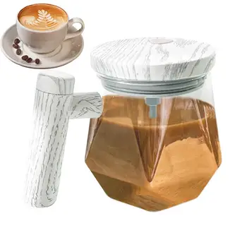 Саморазмешивающаяся кафеена чаша, мобилна автоматична стъклена електрическа чаша, водоустойчив саморазмешивающаяся посуда за напитки, чаша за дома, за пътуване, училище