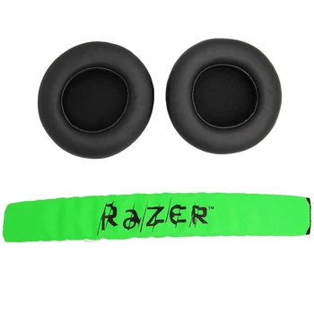 Сменяеми амбушюры, меки слушалки, подложки с лента за глава за геймърски слушалки Raze Kraken Pro 7.1 или Electra