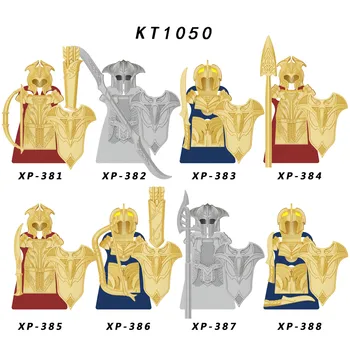 Средновековният рицар Гондор; пазител на фонтана; меч; уланы; фигури; аксесоари; строителни блокове; серия играчки-104 KT1050