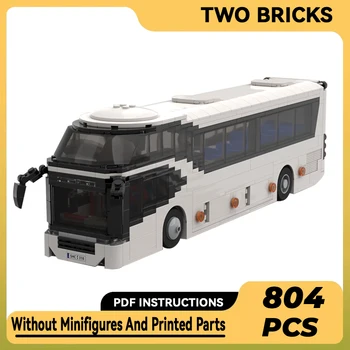Технически Moc Тухли Модел градски автомобил Neoplan Cityliner Автобус Модулни градивни елементи Подаръци Играчки За деца Монтаж на комплекта 
