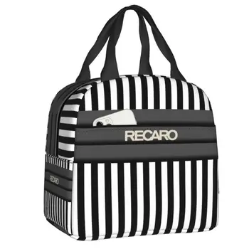 Утепленная чанта за Обяд с Логото на Recaros за Пикник на открито, за многократна употреба Термоохладитель, Кутия за Bento, Женски и Детски Контейнер За Храна, Чанти-Тоут